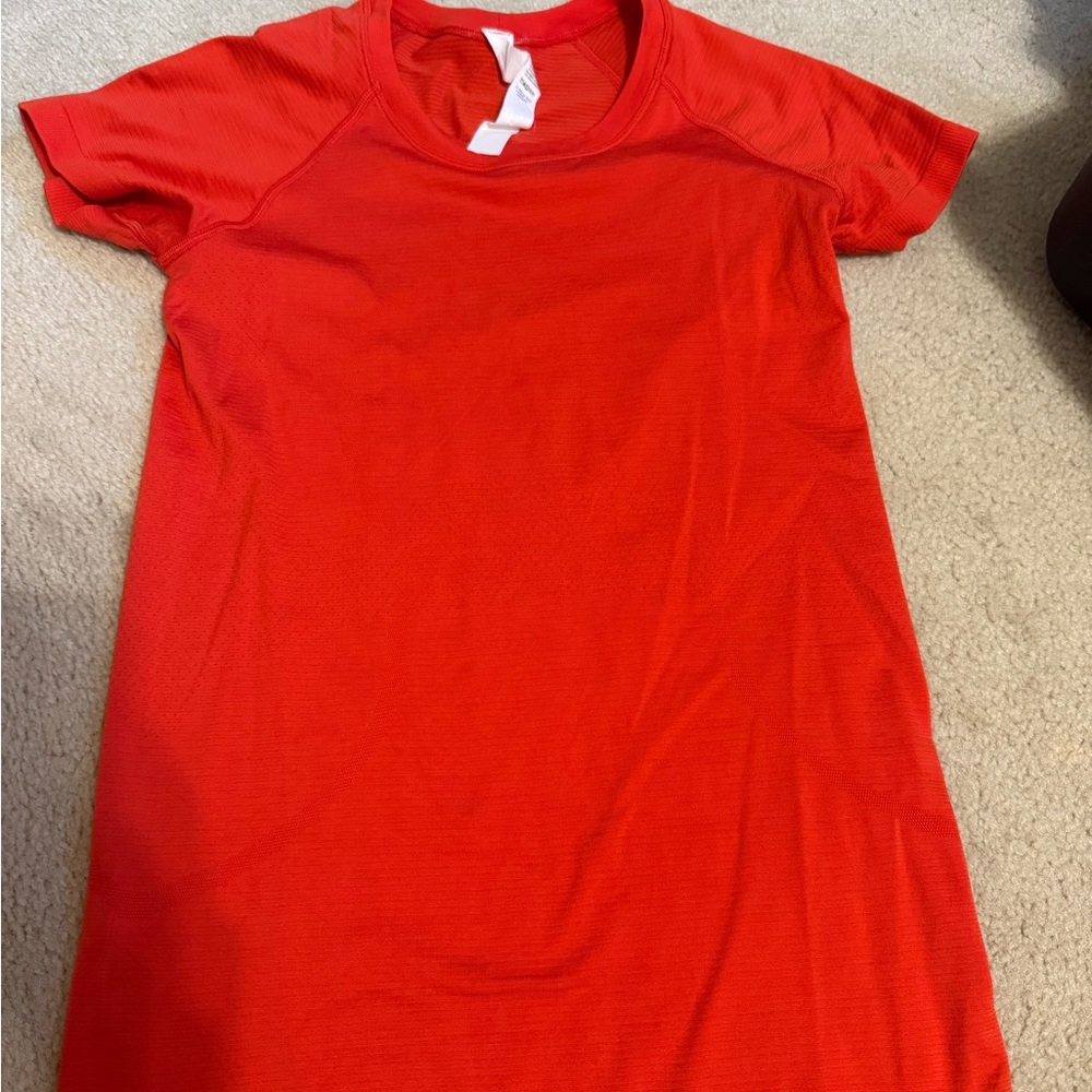 lululemon athletica Red Women's Top( Swiftly Tech)